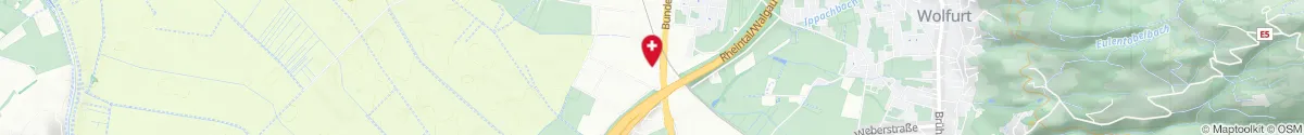 Kartendarstellung des Standorts für Ländle Apotheke in 6923 Lauterach